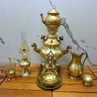 سماور زغالی عدسی ۹تیکه
