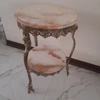 میز تلفن بزنجی سلطنتی دوطبقه