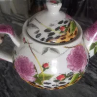 کتری لعابی و قوری چینی
