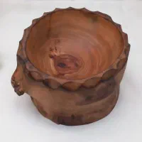 ظرف چوبی ظرف دفرمه ظرف روستیک