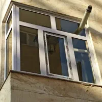 تراس پنجره پی وی سی با شیشه ۴ اقتصادی و باکیفیت