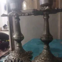 یک جفت شمعدونی عتیقه