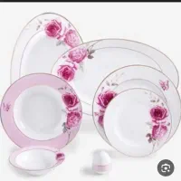 سرویس چینی زرین مدل رزفلاور ۱۲ نفره آکبند