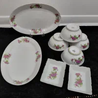 مجموعه ظروف چینی گل سرخی