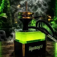 قلیان آکواریومی شیشه ای آکبند با پک کامل