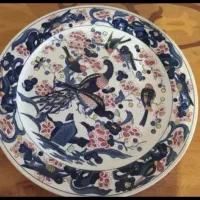 دیس بزرگ‌طاووس وبلبل،میوه خوری کریستال چک چشم گاوی