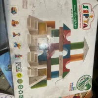 بریکس چوبی ۴۰ عددی اسباب بازی ساختنی