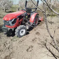 خدمات شخم زنی روتیواتور تراکتور کوچک کاسپین