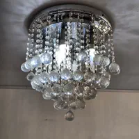 لوستر سقفی ۹ شاخه کریستالی