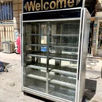 فریزر ایستاده ۱۵۰ سانتی دوطرف نما موتور 1 اسب درحد