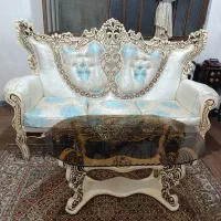 مبلمان سلطنتی 7 نفره در حدنو همراه میزوعسلی