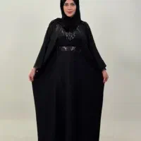 عبایی الیزه قد ۱۴۰ قواره بزرگ بند تنظیم سایز و....