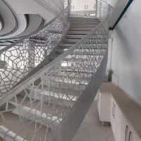 نرده cnc نرده ساده نرده فلزی پله گرد
