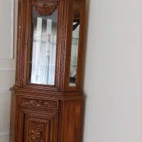 ویترین چوبی کلاسیک منبت کاری شده،بوفه