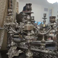 ایینه شمعدون برنجی