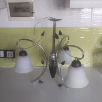 دو عدد لوستر سه شاخه