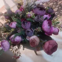 ۴عدد بوته گل مصنوعی باهم ۵۰۰