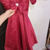 لباس مجلسی دخترانه زرشکی