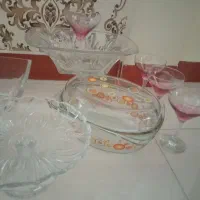 تعدادی ظرف و ظروف میوه خوری والتر شیرینی خوری
