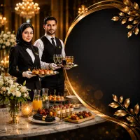 شرکت تشریفاتی پذیرایی مراسمات مهمانی کادر خانم آقا