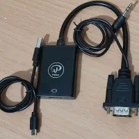تبدیل VGA به HDMI دی‌ام همراه کابل صدا