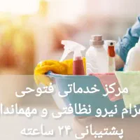 تمیزی حیاط مشاعات منازل شرکت راهپله خانم وآقازبده