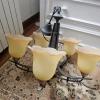 یک جفت لوستر ۵ شاخه