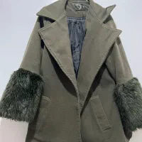 پالتو کتی  استین خز