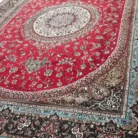 فرش ۱۲متری قرمز لاکی کاشان ۵۰۰ شانه