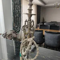 قلیان تمام برنج طرح فرشته و گوزن
