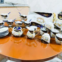 سرویس عصرانه خوری ، بستنی خوری طلا کوب
