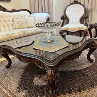 مبلمان کلاسیک ۷ نفره با میز غذاخوری ۸ نفره