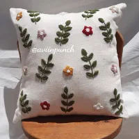 کاور کوسن پانچ دوزی بهاری (بدون الیاف)سفارشی دوزی