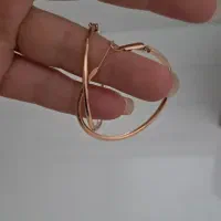 گوشواره حلقه ای ژوپینگ طرح طلا