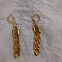 یک جفت گوشواره طلا هندی رنگ ثابت