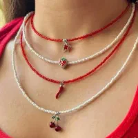 گردنبند مرواریدی.اکسسوری مروارید مصنوعی