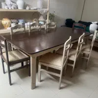 میز ناهارخوری ۸ نفره چوبی