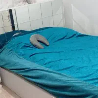 تخت دو نفره و تشک در حد نو