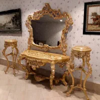 استند اینه کنسول میز سرو شمعدان  منبتی