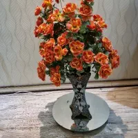 گلدان گل رز