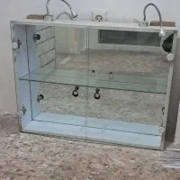 دو عدد ویترین لامپ دار