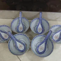 پیاله سوپ خوری باقاشق چینی