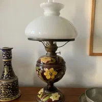 چراغ نفتی فرانسوی صدساله آنتیک