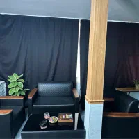 پرده مشکی ساده ضخامت دار