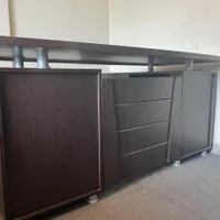 میز اداری تمام چوب- mdf قهوه ای|مبلمان اداری|تهران, اراج|دیوار