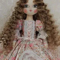 عروسک مو فرفری سایز بزرگ