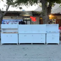 ۴ مترکابینت دیواری زمینی همراه سینک وگاز ونصب (نو)