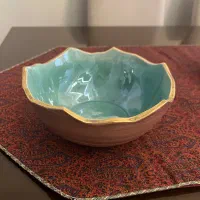 کاسه سفالی دست ساز(کاملا نو)