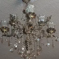 لوستر برنز ۸ شاخه در حد نو