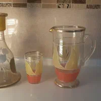 شیشه قلیون و پارچ سلام لیوان عتیقه
